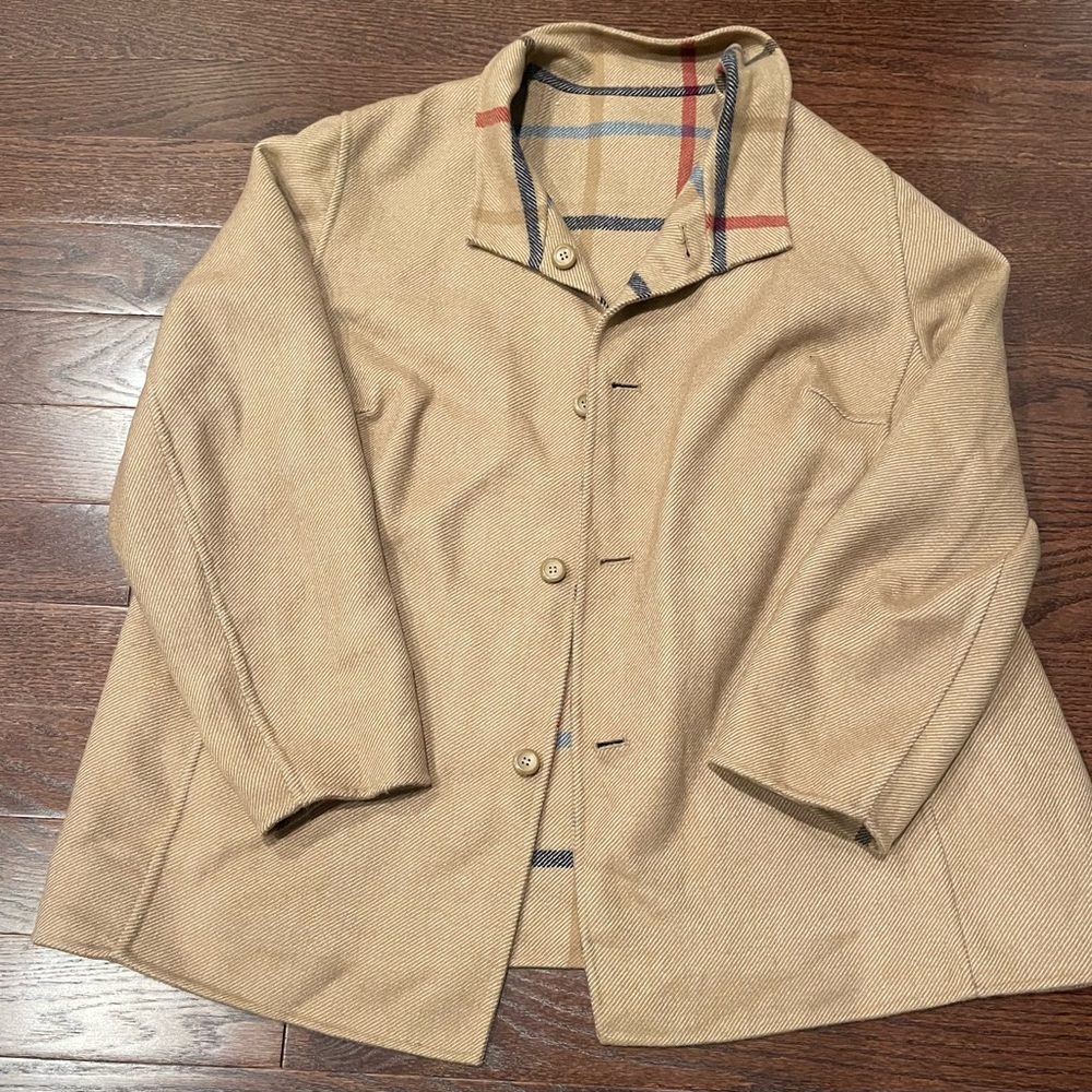 The Pendleton Check Light Brown Jacket Wool Blend… - image 7